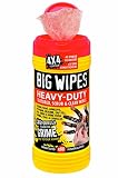 Big Wipes 60020046"Red Top" Heavy Duty Industrial Textured Scrubbing Wipes, 80 Count