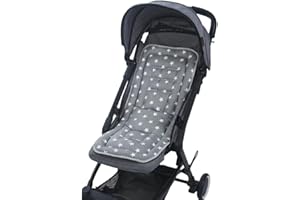 SIQITECHNO Universal Baby Stroller Seat Liner Cotton Kids Pushchair Cushion Seats Mat Breathable Stroller Liner Insert Mattress Soft Pushchair Seat Pad Pram Cushion Seats Pad Head Neck Body Support