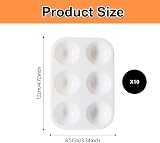 Gunwon 10PCS Mini Paint Tray Palette with 6 Wells for Watercolor & Acrylic view 2