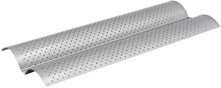 Baking Tray Non-stick Stick Mold Wave Baking Pan Method Stick Mold Bread Stick Wave Toast Box 2 Groove Method Strip Mold For Long Bread Sandwiches