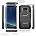 Galaxy S8 Plus Case, KASEMI Heavy Duty Dual Layer Protection Locking Belt Swivel Clip Holster with Kickstand Case for Samsung Galaxy S8 Plus (2017)-Black