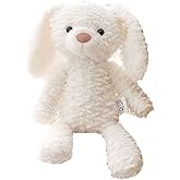 GUDVES Forest Animal Plush Stuffed Toy - 15 inch Soft Plush Rabbit Bear Dog Unicorn Elephant Realistic Interactive Plush Toy - for Animal Themed Parties (White Rabbit)