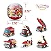 222Pcs Fire Rescue Vehicles Building Blocks Set , 6 Different Models filled in 6 Easter Eggs Including Fire Boat,Helicopters and Fire Truck for Kids Easter Egg Fillers, Easter Basket Fillers #1-#6