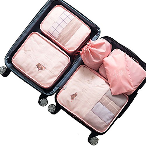 Packing Cubes,Luggage Organizers for Travel by Freyry (Pink)