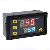Delay Relay Module, ICSTATION DC 12V 10A Timer Relay 0-999s/min/h Digital Time Delay Switch with LED Display Timer Cycle Delay Module for Light Water Pump Engine