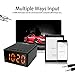 Portable Wireless Bluetooth Speaker FM Radio Gift for Parents, AncordWorks 8W Waterproof/Shower/Outdoor with Alarm Clock MP3 Player Hands Free Phone Calling Mic, Micro SD TF Slot, Extern