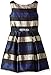 Amy Byer Girls' Big Sleeveless Stripe Taffeta Fit and Flare Dress
