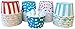 Dr. Seuss Themed Candy Nut Mini Baking Paper Treat Cups - Red White Sky Blue - Stripe Polka Dot - 48 Pack