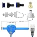 AIUONXILIOP Pet Groomerpaw Pet Bathing Tool - Shower Attachment with 7.5 Foot Hose, Massage Bristles, and 2 Hose Adapters - Indoor/Outdoor Functionality for Dogs, Cats, and Horses