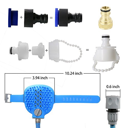 image for Pet Pros GroomerPaw Pet Bathing Tool - Pet Shower Attachment with 7.5 