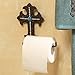 Turquoise Cross Metal Southwestern Toilet Paper Holder - Western Bathroom Accessories