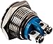 DC 36V 2A Off-(On) NO 16mm Screw Metal Flat Momentary Push Button Switch