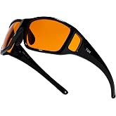 TIJN Blue Light Glasses for Woman Men Computer Gaming Red Sleep Eyeglasses Orange Bluelight Blocking Amber Lens Screen Use