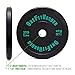 Contrast Bumper Plate Sets / Virgin Rubber with Steel Insert + Color Contrast Lettering / CrossFit, Strength Training and Weightlifting Equipment