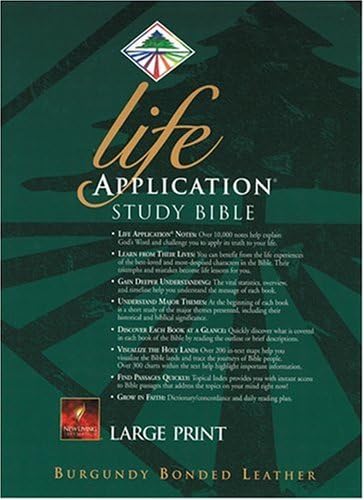 Life Application Study Bible-Nlt-Large Print (New Living Translation) Leather Bound – Large Print, 1 April 2000
