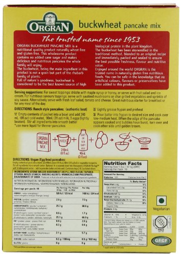 OrgraN Stonemilled Buckwheat Pancake Mix, 13.2-Ounce Boxes (Pack of 8) - Thumbnail 4