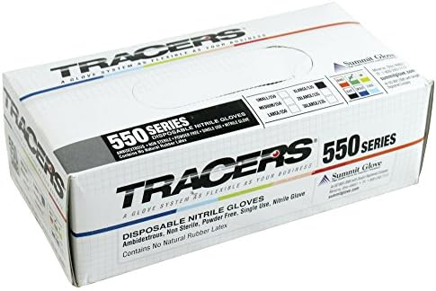 Tracers Ambi-nitrile 5 Mil 9.5" Aqua Green Gloves - Case of 1350, Size XL