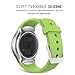Gear S2 Watch Band, MoKo Soft Silicone Replacement Sport Band for Samsung Gear S2 (SM-R720 / SM-R730 ONLY) Smart Watch, NOT FIT S2 Classic Watch (SM-R732 & SM-R735), NOT FIT Gear Fit2 Watch, GREEN