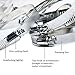 VIVOSUN Stainless Steel Air Ducting Clamps, 4/6/8/12 Inch Adjustable Hose Clamps with Worm Drive for Ducting, Heating, Cooling, Exhaust, and Ventilation (Pack of 2)
