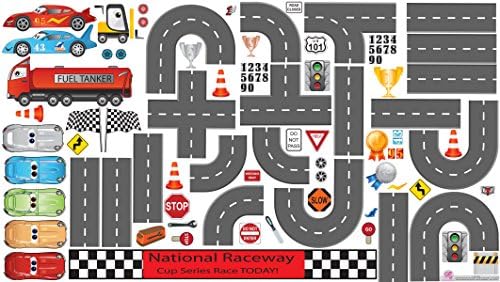 Mona Melisa Designs, Interactive Wall Play Set, Racetrack