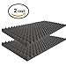 Foamily Acoustic Foam Sound Absorption Pyramid Studio Treatment Wall Panel, 48