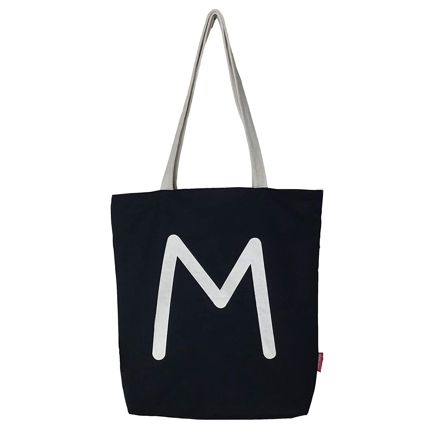 hello-bags. Canvas Tote Bag. Exterior: 100% Cotton. Includes zipper, lining and inside pocket. Packed in a gift kraft envelope. Model: “M”. Color: Black. Measurements: 37 * 38 cm.