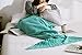 Rongbenyuan Mermaid Tail Blanket Crochet and Mermaid Blanket for Adult,Summer Super Soft Sleeping Bags, 71