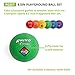 Champion Sports Playground Ball Set (Nylon/Assorted Colors/6-Pack)