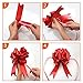 Christmas Bows for Presents, Holody Pull Bows and Ribbons Bulk for Xmas Gifts Wrapping Wreaths Decoration Red Colors Large and Small, 5
