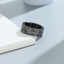 Adreamz 8mm Computer Circuit Board Pattern Ring