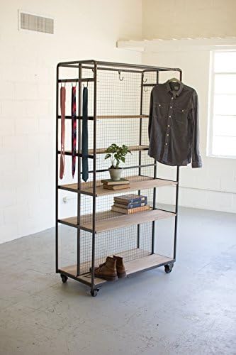 Rolling Closet on Metal Casters