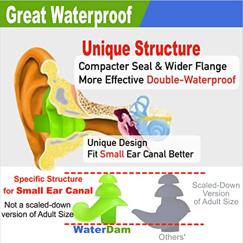 WaterDam Swimming Ear Plugs Great Waterproof Ultra Comfy Earplugs