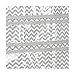 mDesign Soft Fabric Over Rod Hanging Storage Organizer with 48 Pockets for Child/Baby Room, Nursery, Playroom - Metal Hooks Included - Chevron Zig Zag Print - Taupe/Natural