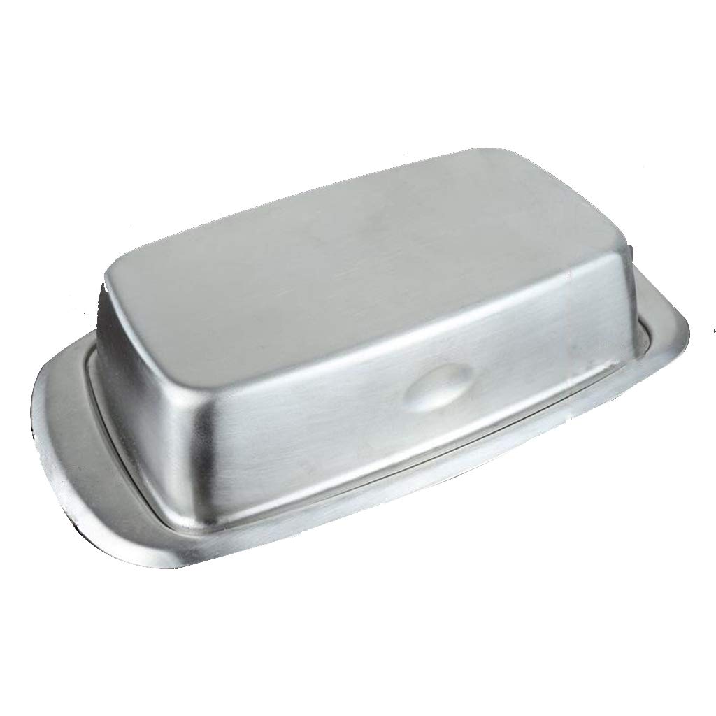 Street27® Stainless Steel Butter Dish with Lid Tray Holder Serving
