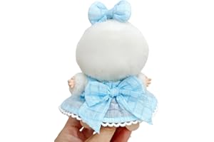 TOARGONA Doll Clothes Compatible with Labubu Fashion Doll Dress and Bow Made for La bubu ,Dress Up Skirt Accessories (Blue)