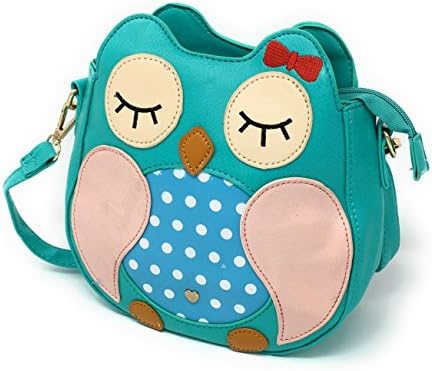 Owl Purse - Small Handbag With a Crossbody Sling for Girls and Women, Turquoise