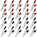 uxcell 10 Pcs 50mm Plastic Handle Test Probe Metal Alligator Clips