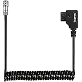 SmallRig D-TAP to BMPCC 4K/6K Coiled Power Cable Suitable for Blackmagic Pocket Cinema Camera 4K / 6K for V Mount Gold Mount 