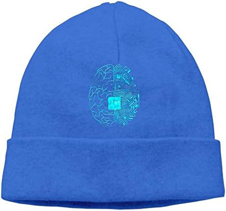 Dempery Computer Brain Unisex Fashion Beanie Knit Hat Cap Colorkey