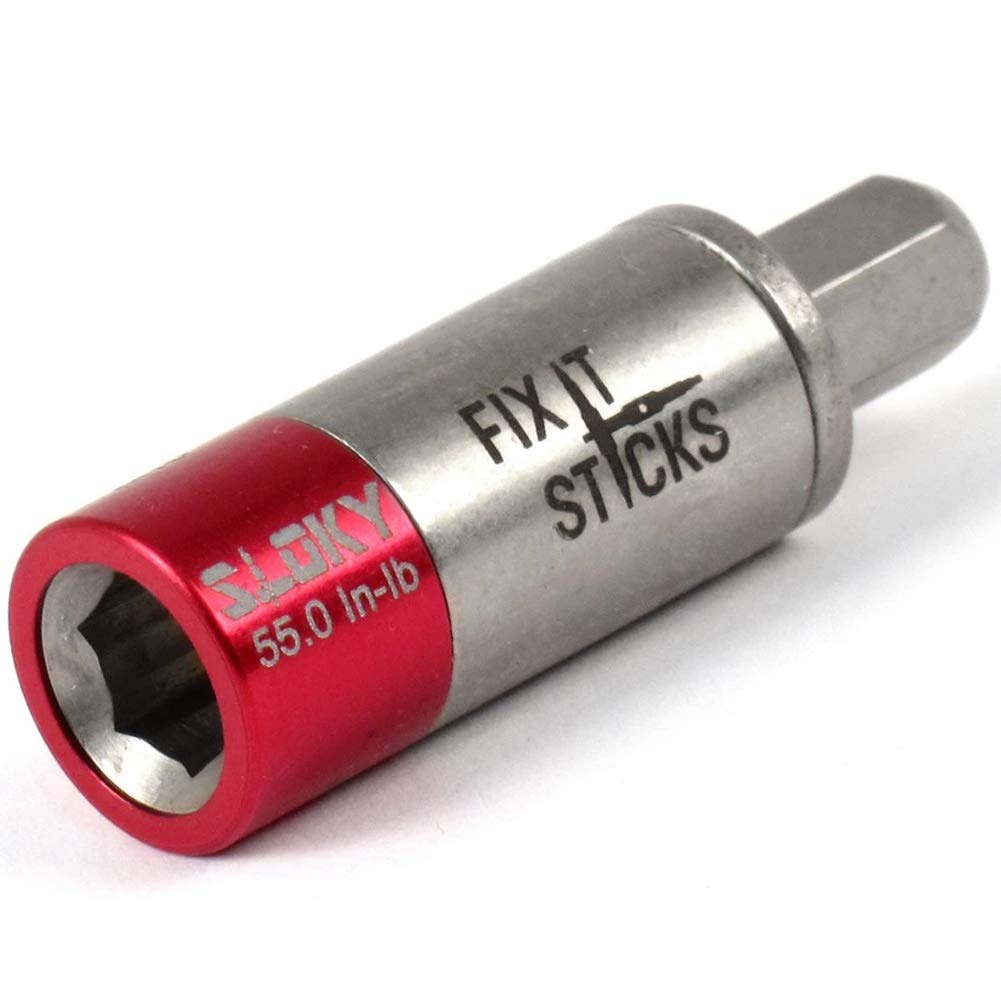 FIX IT STICKS Field Hunting Outdoors Gun Maintenance Adjustable Fits 1/4in Bit T-Way Wrench Small Torque Limiter, 55 in-lb