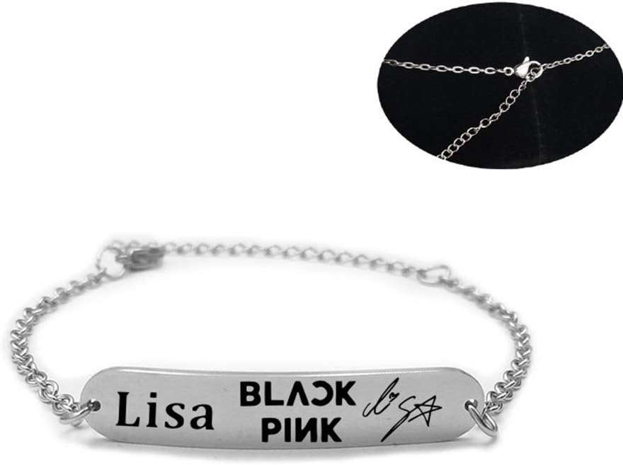 Fat Bear Exquisite Life Essential Kpop Bangtan Boys EXO Blackpink GOT7 Seventeen Stainless Steel Silicone Wristband Bracelet Hot Gift for A.R.M.Y (04)