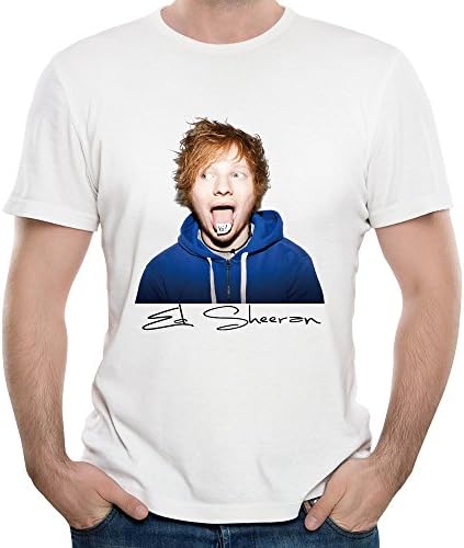 Spele Men Cotton Ed Sheeran Logo Fashion Music Posters T-shirt Short Sleeve White