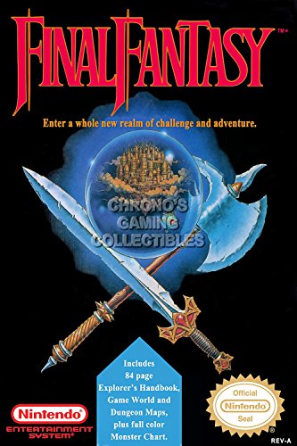 Final Fantasy CGC Huge Poster Original Nintendo NES Box Art - FNE002 (24