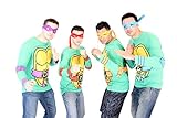 Teenage Mutant Ninja Turtles Long Sleeve Costume Green T-Shirt & Eye Mask