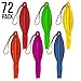 Prextex 72 Punch Balloons in 6 Assorted Colors - 18 Inch Strong Punching Ball Balloons for Indoor or Outdoor Fun or Party Favor