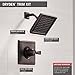 Delta Faucet Dryden 14 Series Single-Function Shower Trim Kit with Single-Spray Touch-Clean Shower Head, Venetian Bronze T14251-RB (Valve Not Included)