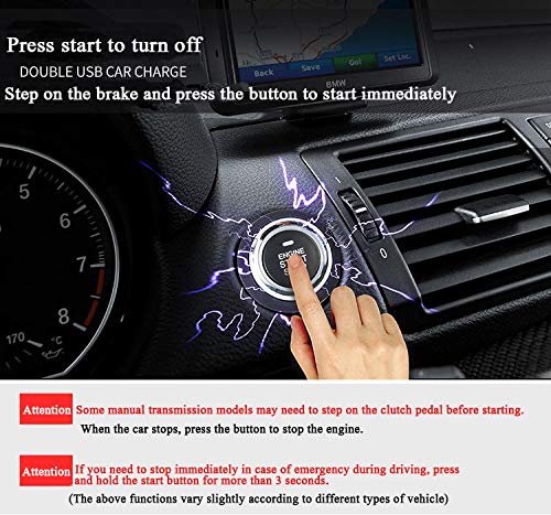 3T6B Updated Version Passive Keyless Entry Immobilizer System PKE Engine Starter Auto Central Lock Push Button Vehicles Start/Stop Kit Safe Lock with 2 Smart Key - Thumbnail 3