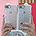 KERZZIL Compatible with iPhone 8 Plus/7 Plus Case, Hybrid Clear TPU Diamond Pattern Case Cover with Drop Protection Designed(White)