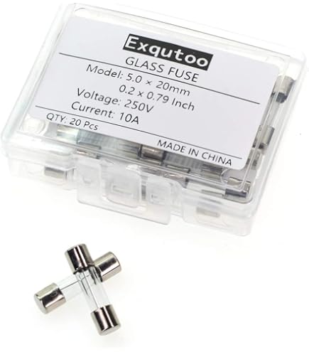 10x Fusible Temporisé (T) en céramique 6.3A - 250VAC 5x20mm27 - Bricolage