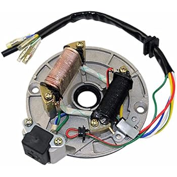 Amazon.com: GOOFIT 2 Coil Magneto Stator for 50cc 70cc ... baja go kart gy6 wiring harness diagram 